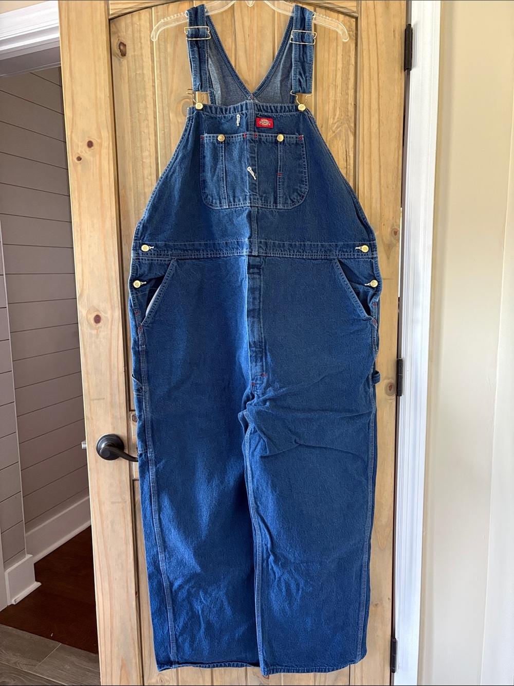 Dickies Men’s denim bib overalls